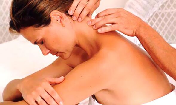 Treatment of osteochondrosis massage of the cervix-high zone