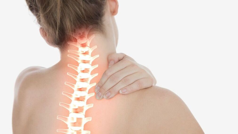 The cervical region osteochondrosis
